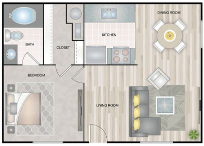 1 Bedroom Lockhart Apartments Mesquite Texas